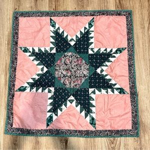 VTG Handmade Quilt 38”x38”